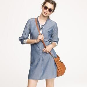 Nili Lotan Chambray Tunic Beach Dress Size Small